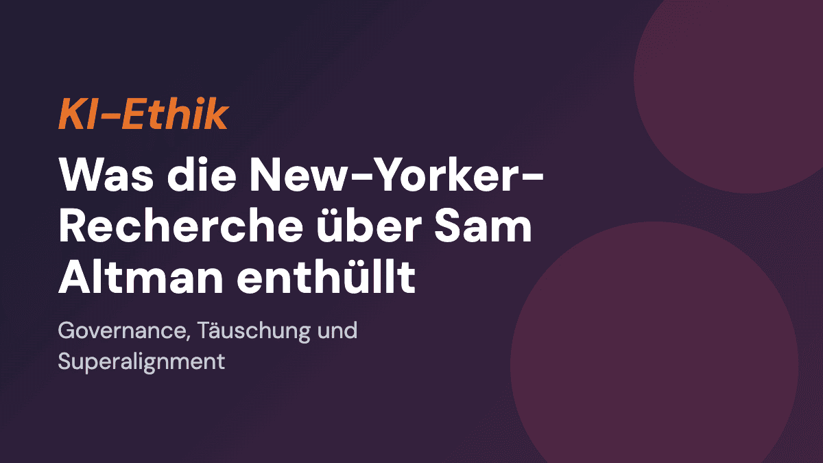 Was die New-Yorker-Recherche über Sam Altman enthüllt