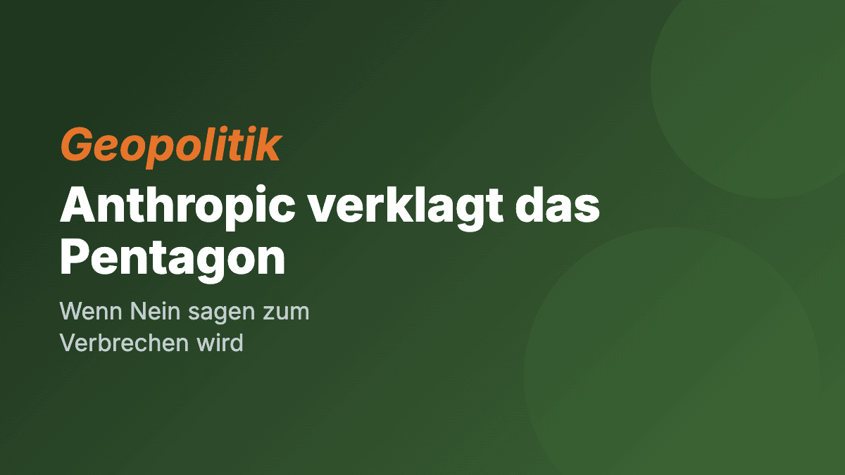 Anthropic verklagt US-Regierung wegen Ausschluss von Bundesaufträgen
