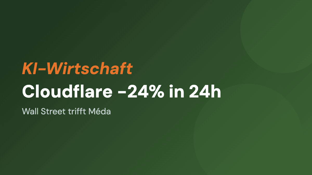 KI-Entlassungen: Cloudflare stürzt um 24% ab