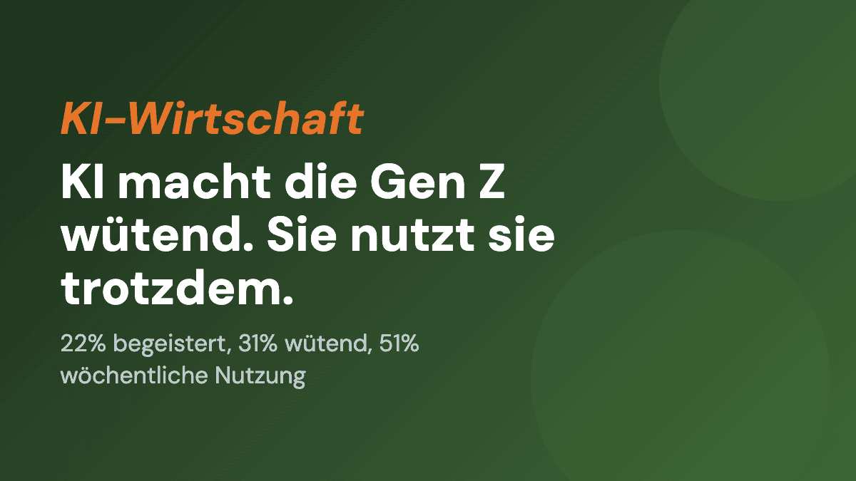 KI macht die Gen Z wütend. Sie nutzt sie trotzdem.