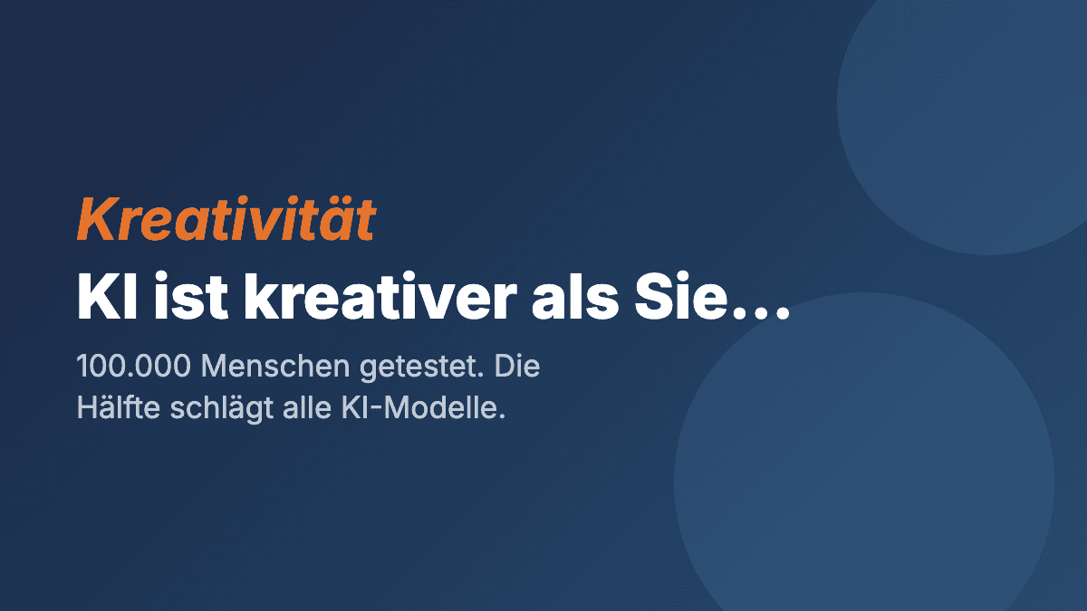 Ist KI wirklich kreativer als der Mensch?