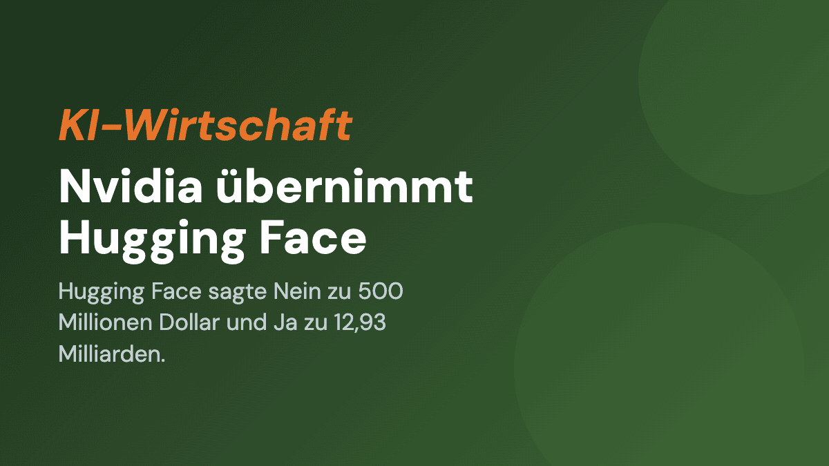 Nvidia übernimmt Hugging Face