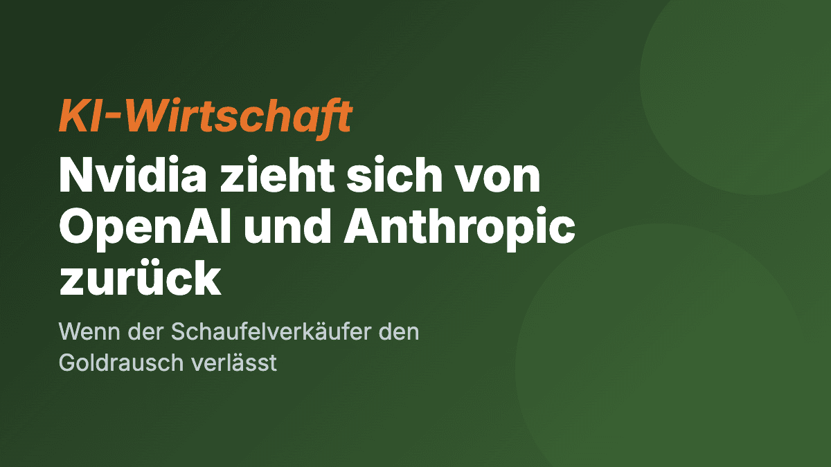 NVIDIA trennt sich von OpenAI- und Anthropic-Beteiligungen: Der Hardware-Gigant setzt auf Neutralität