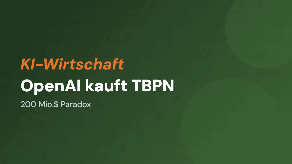 OpenAI kauft TBPN: Redaktionelle Unabhängigkeit oder 200-Millionen-Paradox?