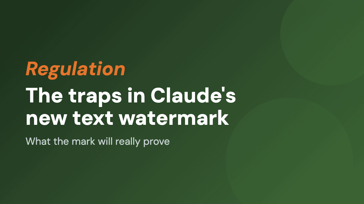 The traps in Claude's new text watermark