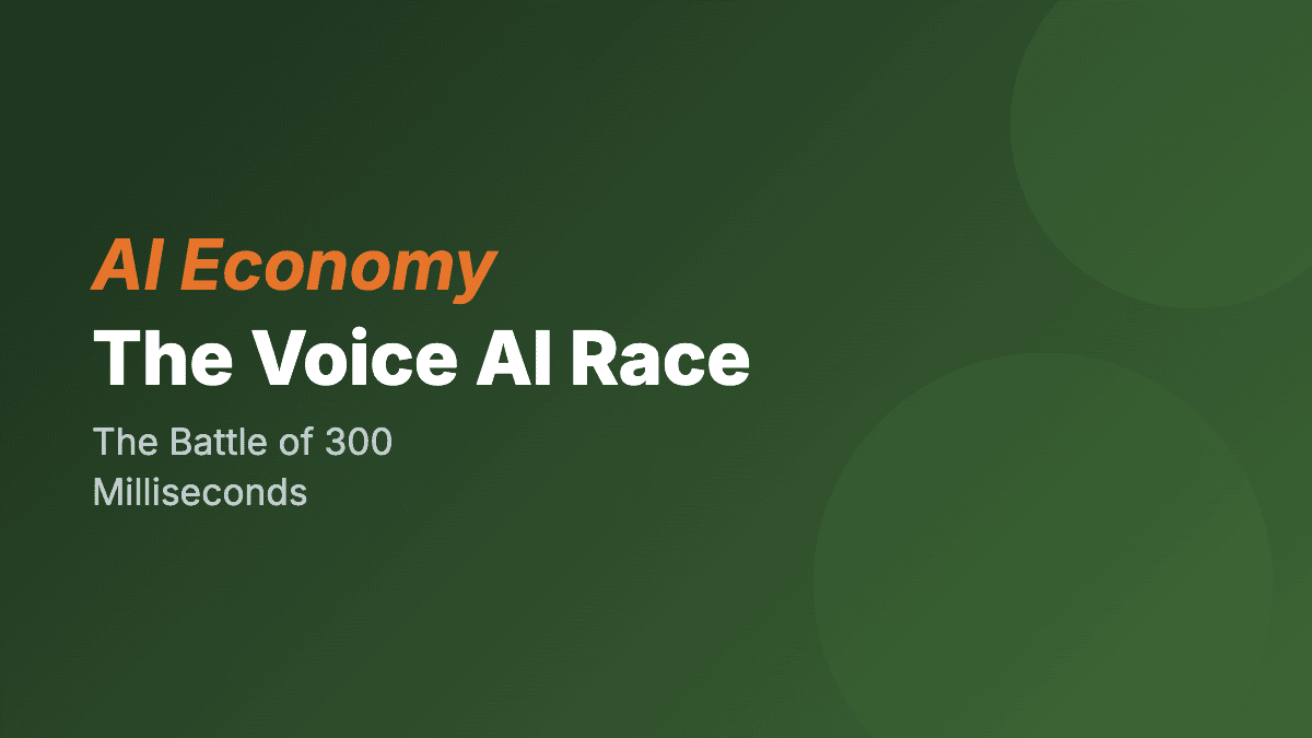 The Voice AI Race: The Battle of 300 Milliseconds