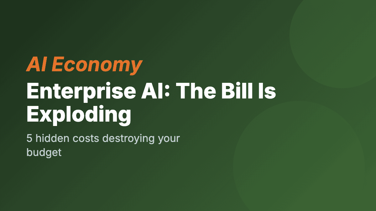 Why Your AI Bill Is Exploding (And You Have No Idea Why)