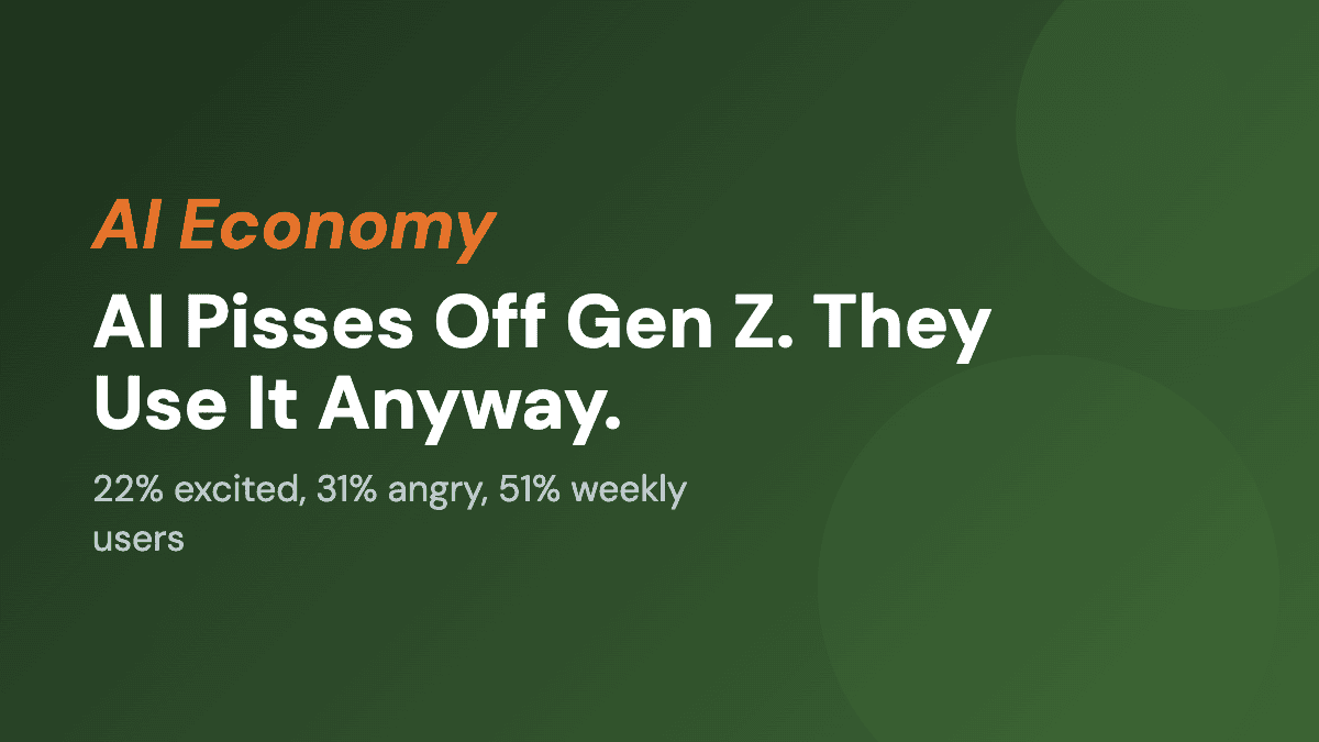 AI Pisses Off Gen Z. They Use It Anyway.