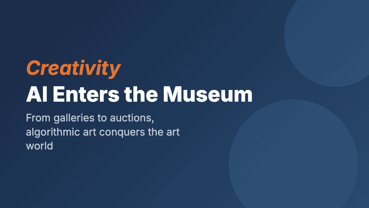AI Art Goes Institutional: When Museums Validate What Nerds Were Doing in Basements