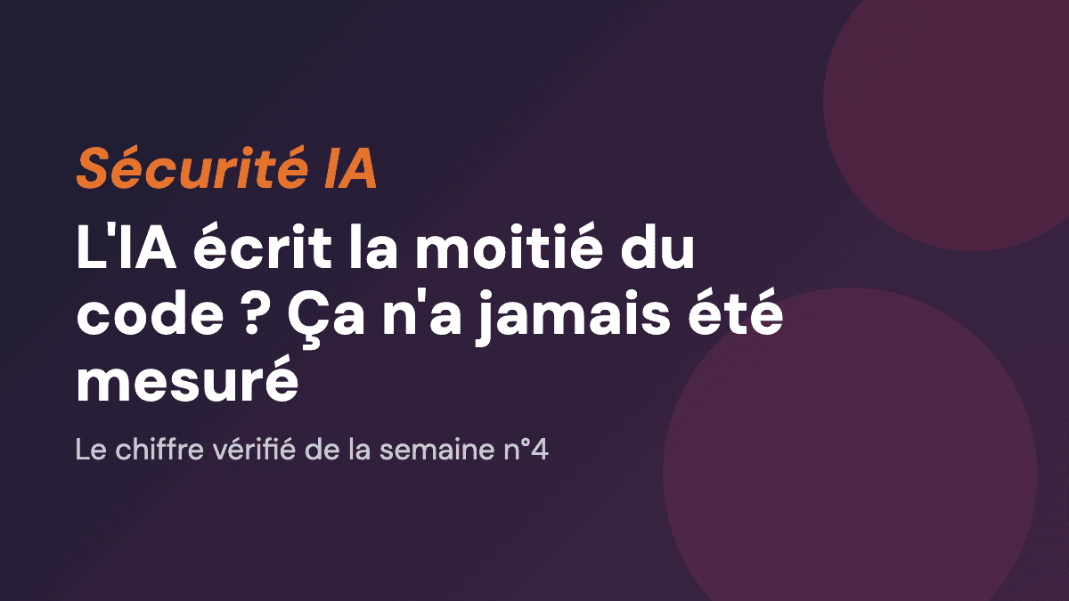 L'IA écrit la moitié du code ? Ça n'a jamais été mesuré