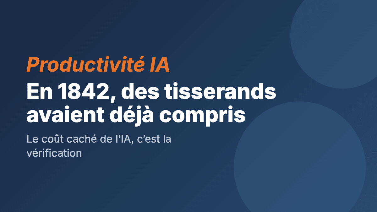 En 1842, des tisserands ont compris ce que l'IA nous apprend à nos dépens