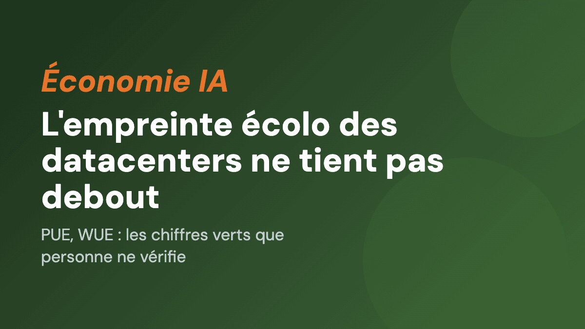 L'empreinte écolo des datacenters ne tient pas debout