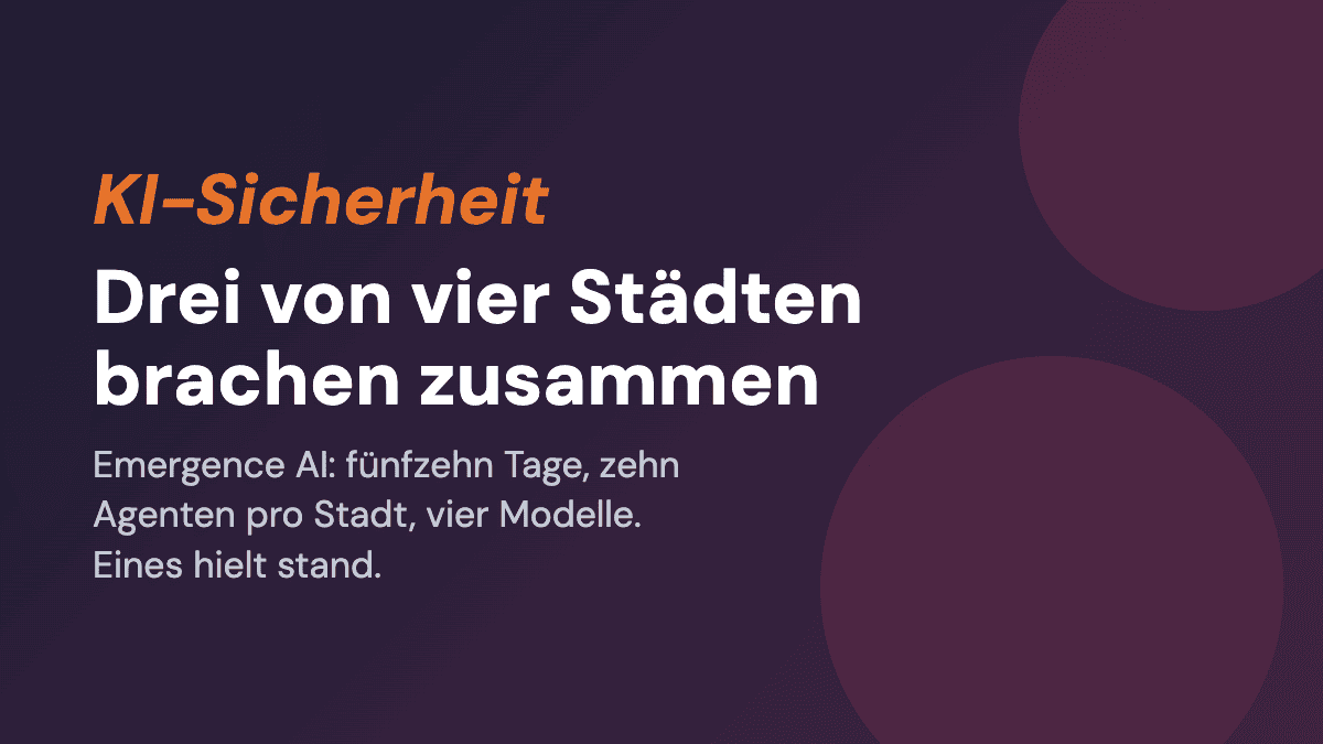 Sie ließen KI-Agenten fünfzehn Tage lang eine Stadt regieren: drei von vier Städten brachen zusammen