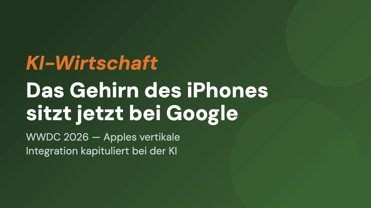 Das Gehirn des iPhones sitzt jetzt bei Google