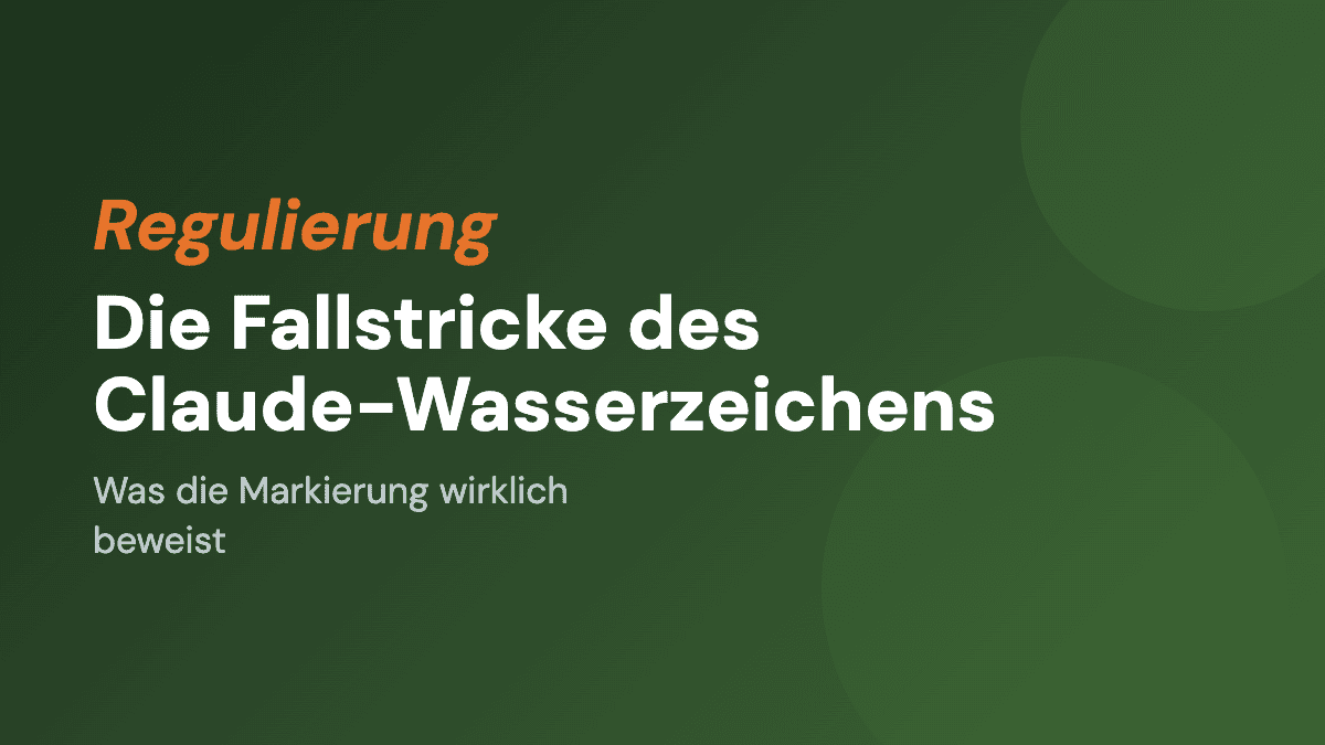 Die Fallstricke des Claude-Wasserzeichens