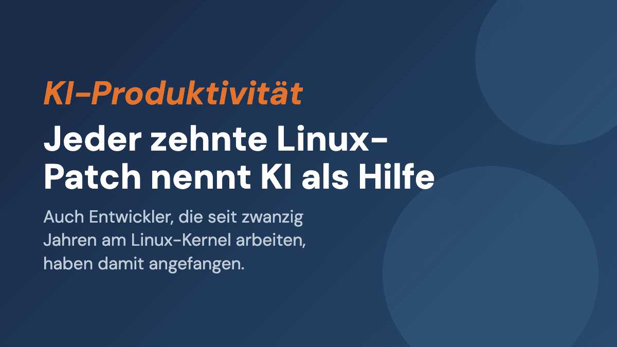 Jeder zehnte Linux-Patch nennt KI als Hilfe