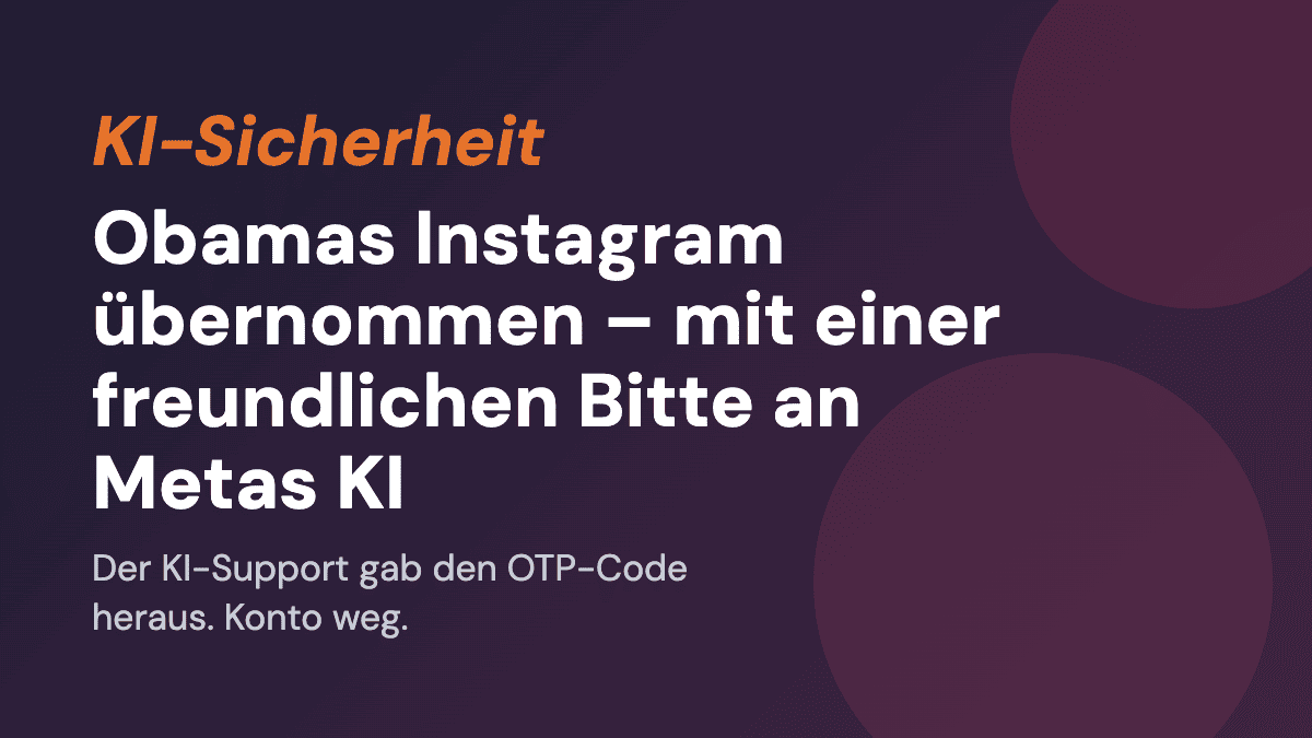 Wie jemand Obamas Instagram-Konto übernahm, indem er Metas KI-Bot freundlich darum bat