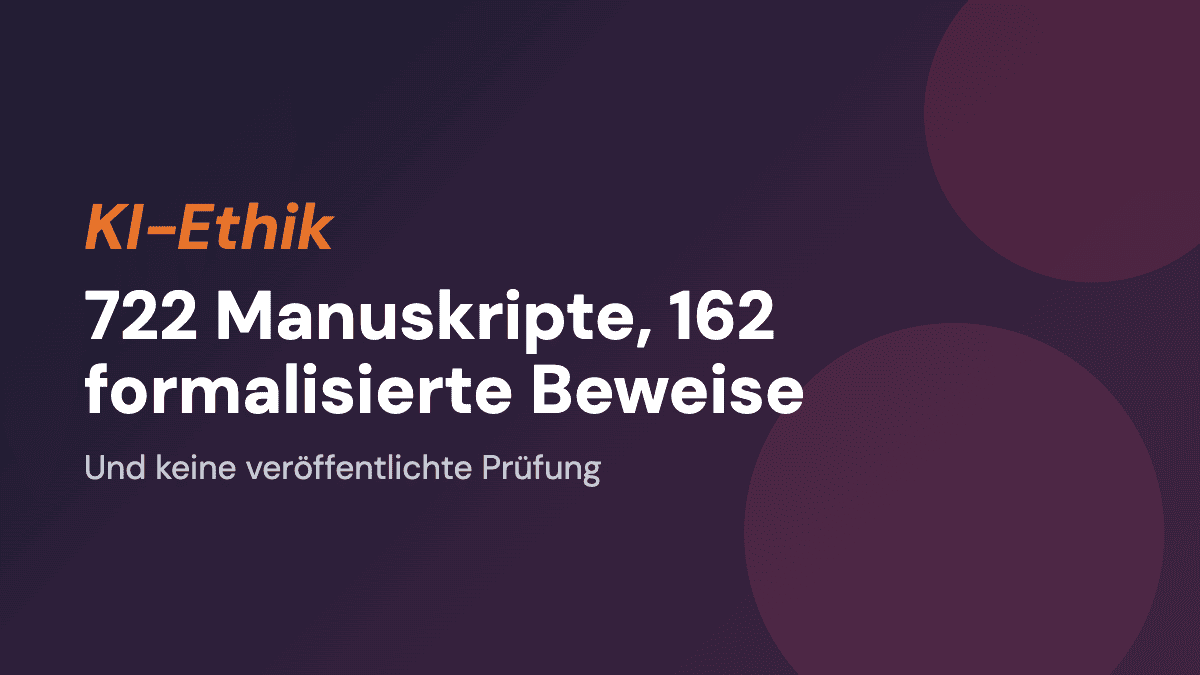 OpenAI veröffentlicht 722 Mathe-Manuskripte - Prüfquote unklar