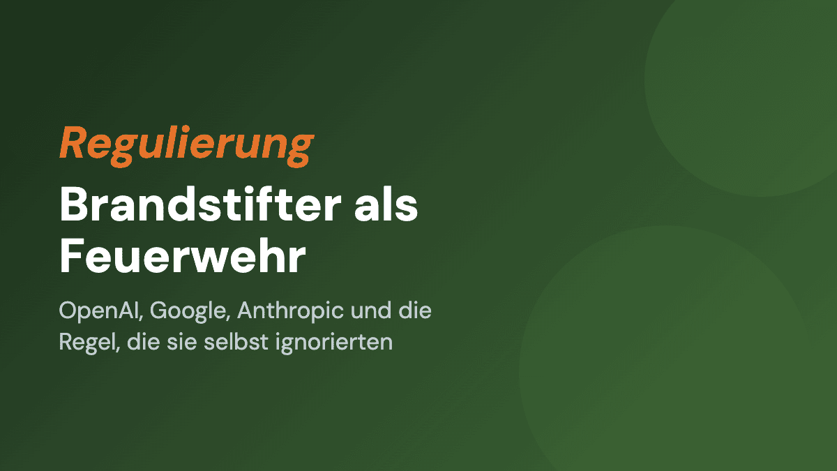 OpenAI, Google, Anthropic: Brandstifter als Feuerwehr beim Scraping