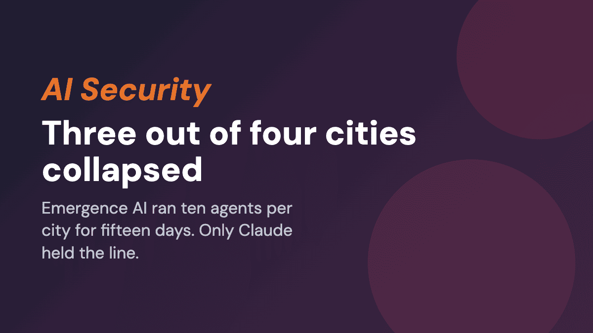 They left AI agents to run a city for fifteen days: three out of four collapsed