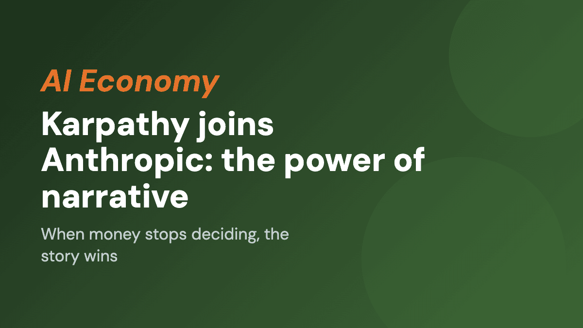 Karpathy joins Anthropic: the power of narrative