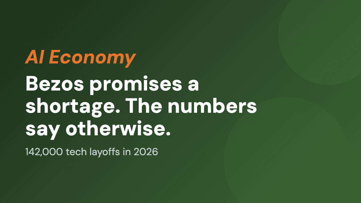Bezos promises a labor shortage. The numbers say otherwise.