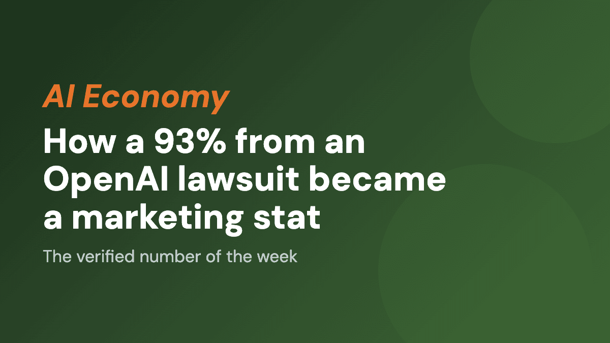 How a 93% from an OpenAI lawsuit became a marketing stat