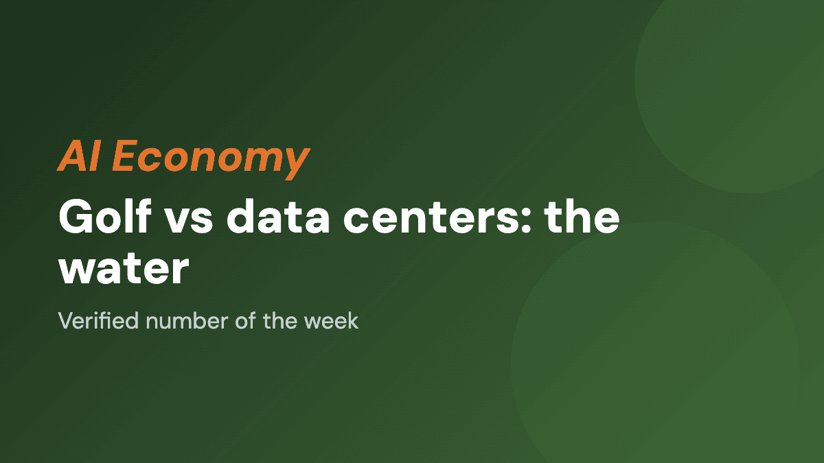 The Verified Number: Golf, Data Centers, and Water