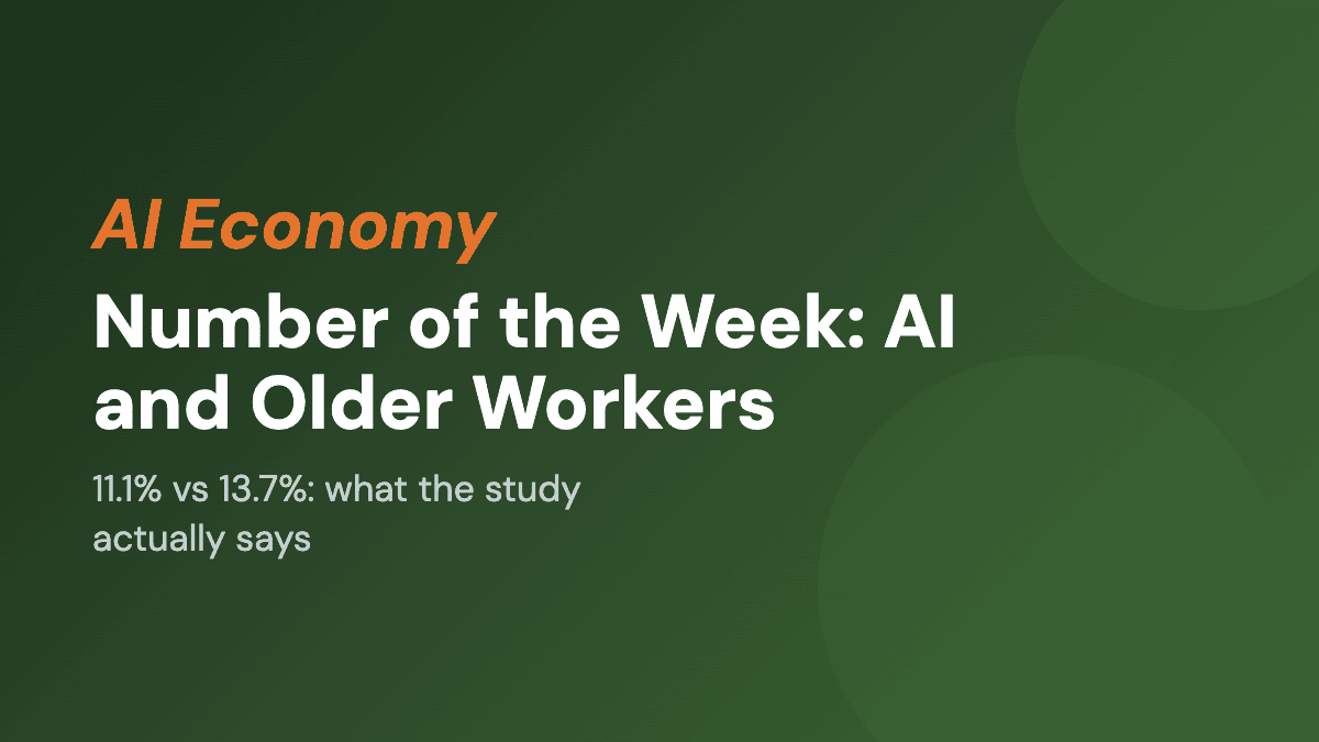Number of the Week: AI and Older Workers