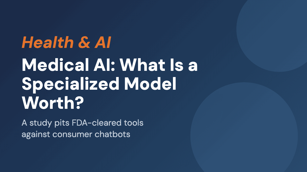 Medical AI: What Is a Specialized Model Worth?