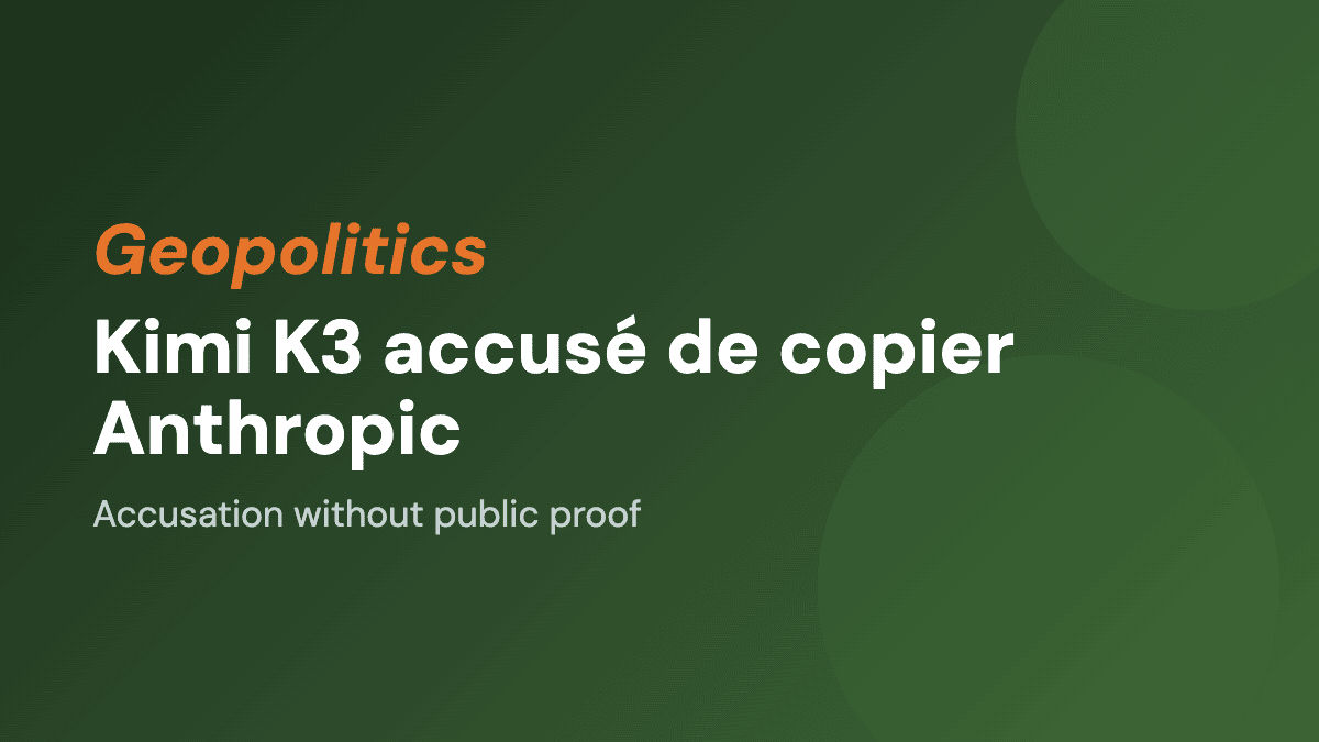 Kimi K3 Accused of Copying Anthropic by the White House