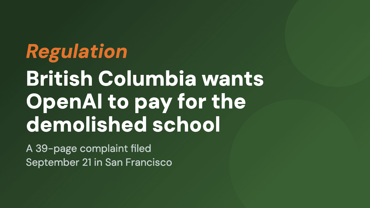 British Columbia wants OpenAI to pay for the demolished school