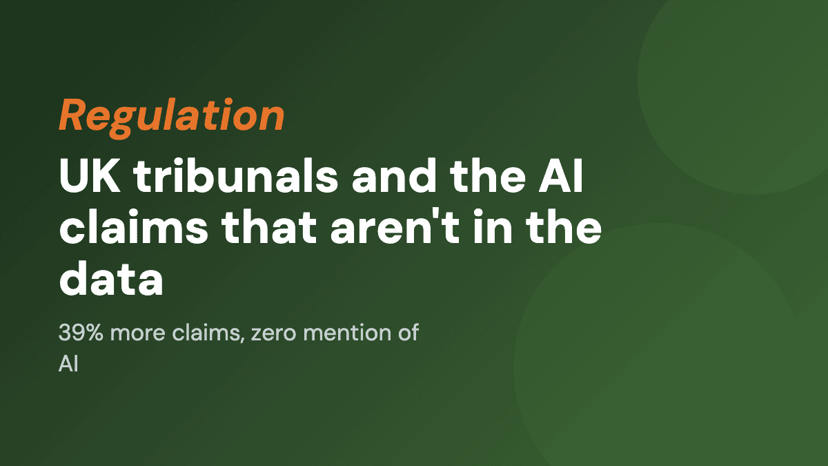 UK Employment Tribunals and the AI Claims That Aren't in the Data
