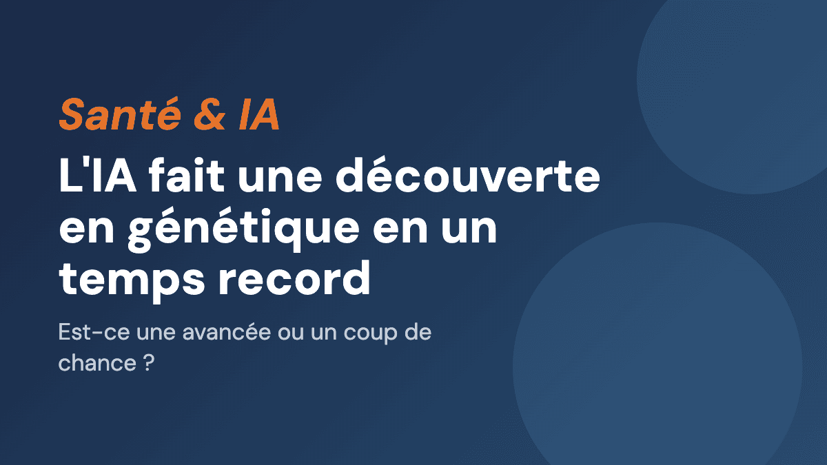 L'IA fait une découverte en génétique en un temps record