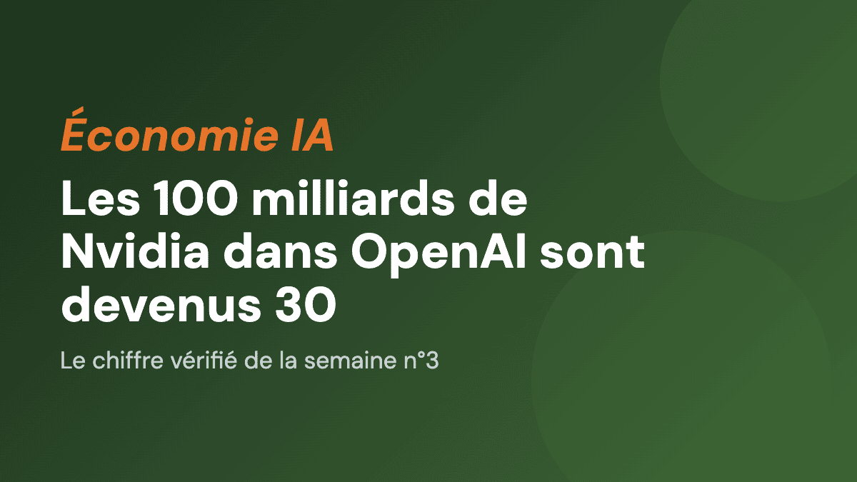 Les 100 milliards de Nvidia dans OpenAI sont devenus 30