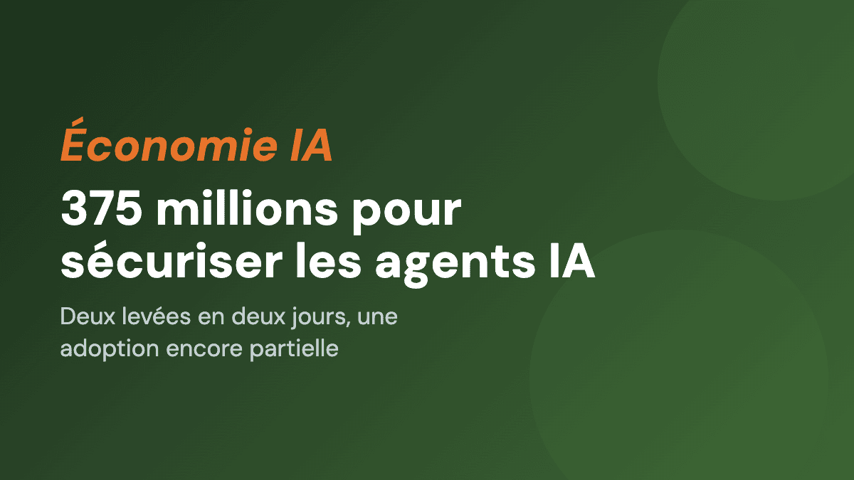 375 millions en deux jours pour sécuriser les agents IA
