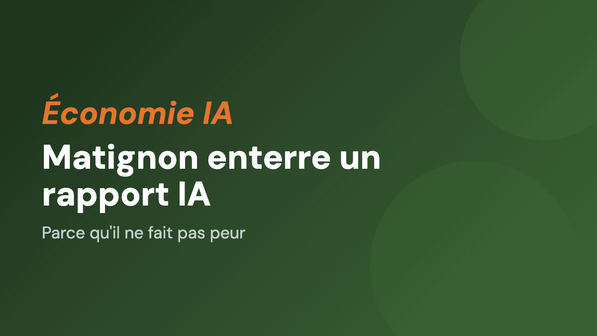 Matignon enterre un rapport IA. Parce qu'il ne fait pas peur.