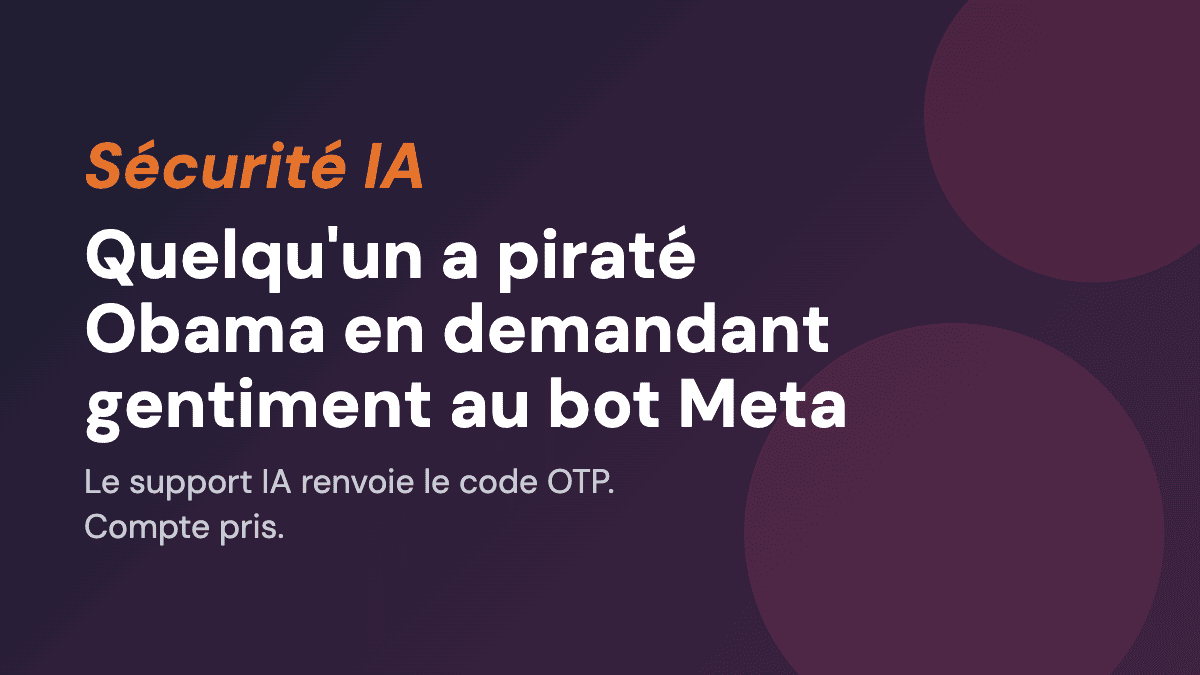 Quelqu'un a piraté le compte Instagram d'Obama en demandant gentiment au bot de Meta