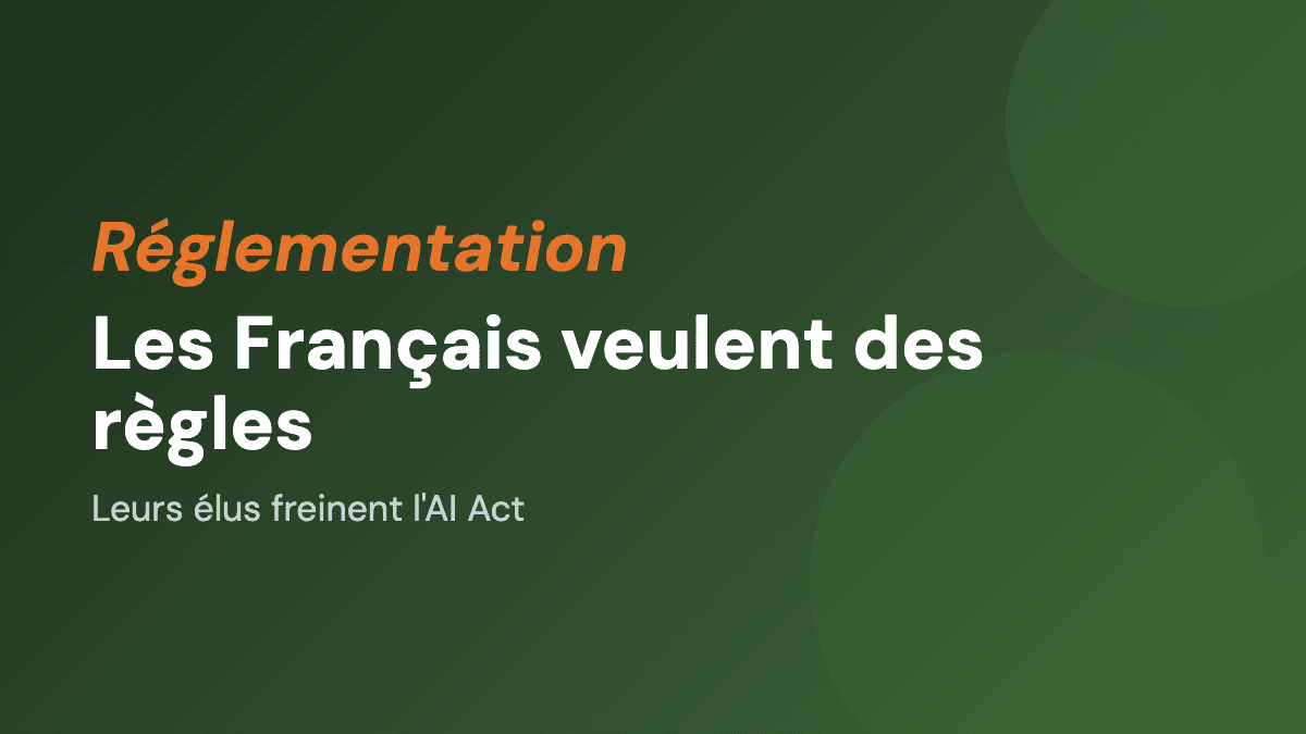 IA : les Français veulent des règles, leurs élus freinent