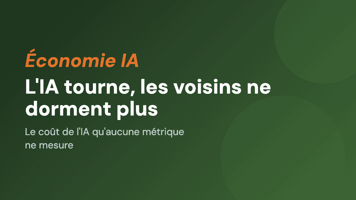 L'IA tourne, les voisins ne dorment plus